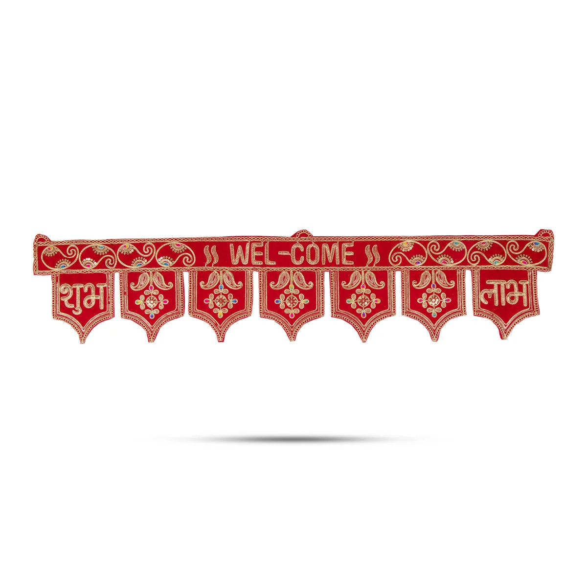 Thoran - 38.5 Inches | Artificial Toran/ Velvet Door Toran/ Bandanwar for Home Decor - Image 2
