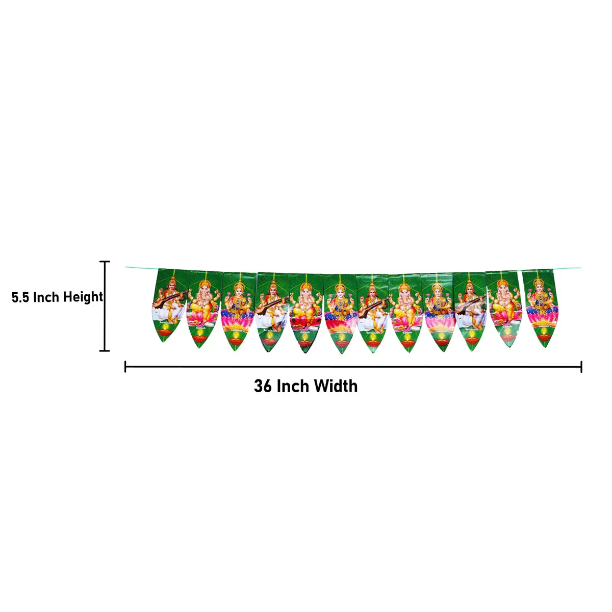 Thoranam - 36 Inches | Green Bandhanwar/ Mango Leaf Toran for Home Decor - Image 11