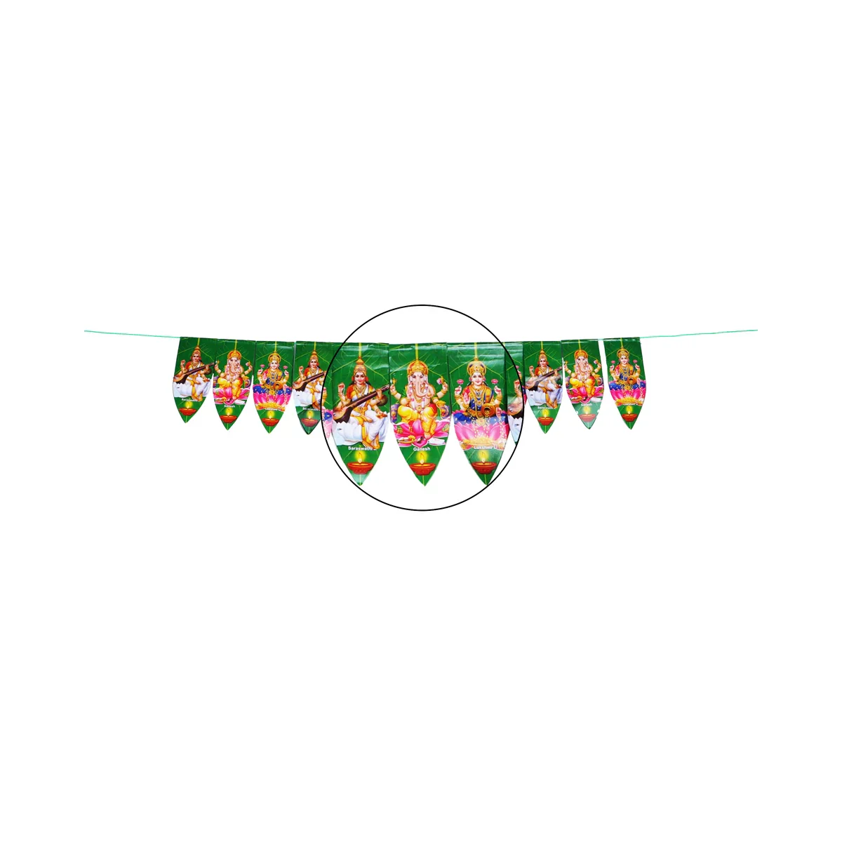 Thoranam - 36 Inches | Green Bandhanwar/ Mango Leaf Toran for Home Decor - Image 8