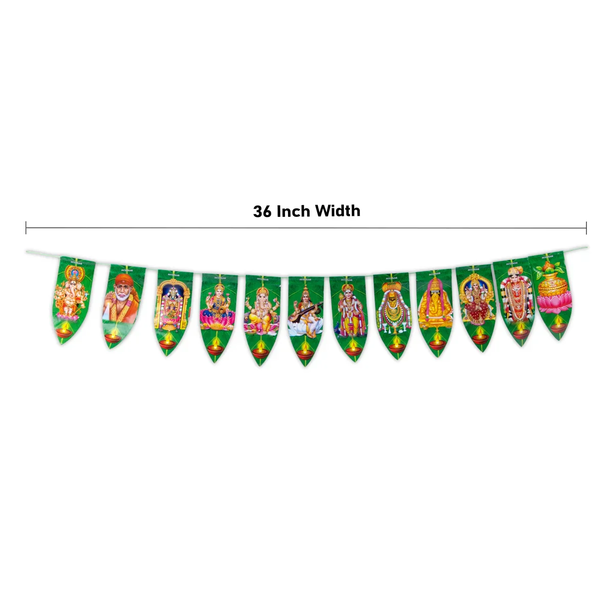 Thoranam - 36 Inches | Green Bandhanwar/ Mango Leaf Toran for Home Decor - Image 9