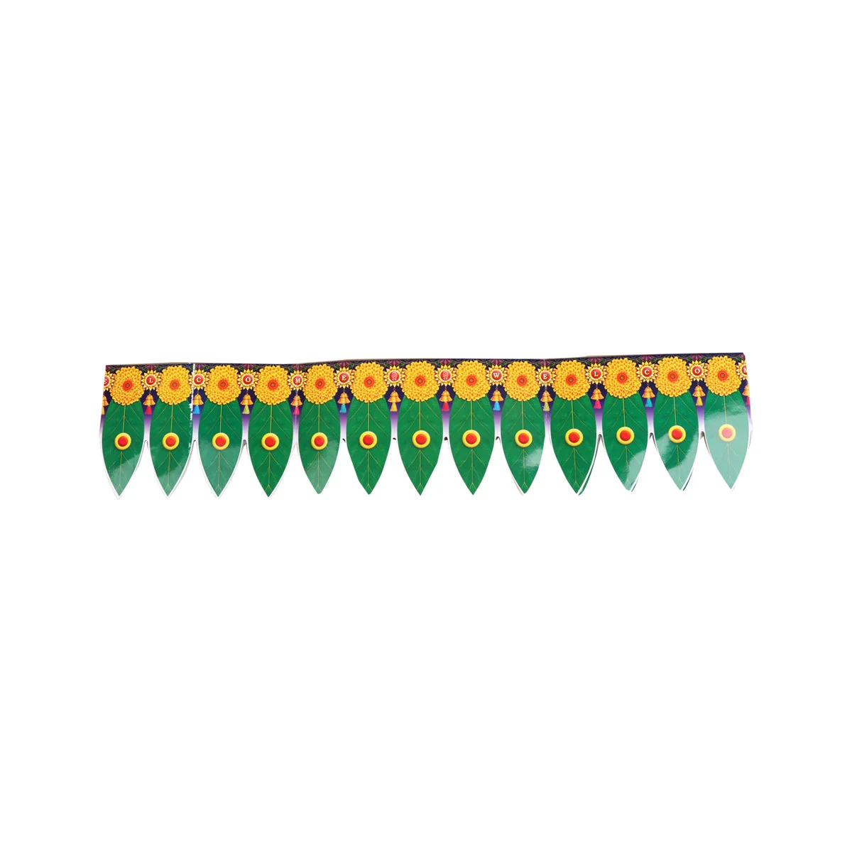 Thoranam- 5.5 x 36 Inches | Plastic Bandhanwar/ Banana Leaf Toran for Door Decor - Image 3