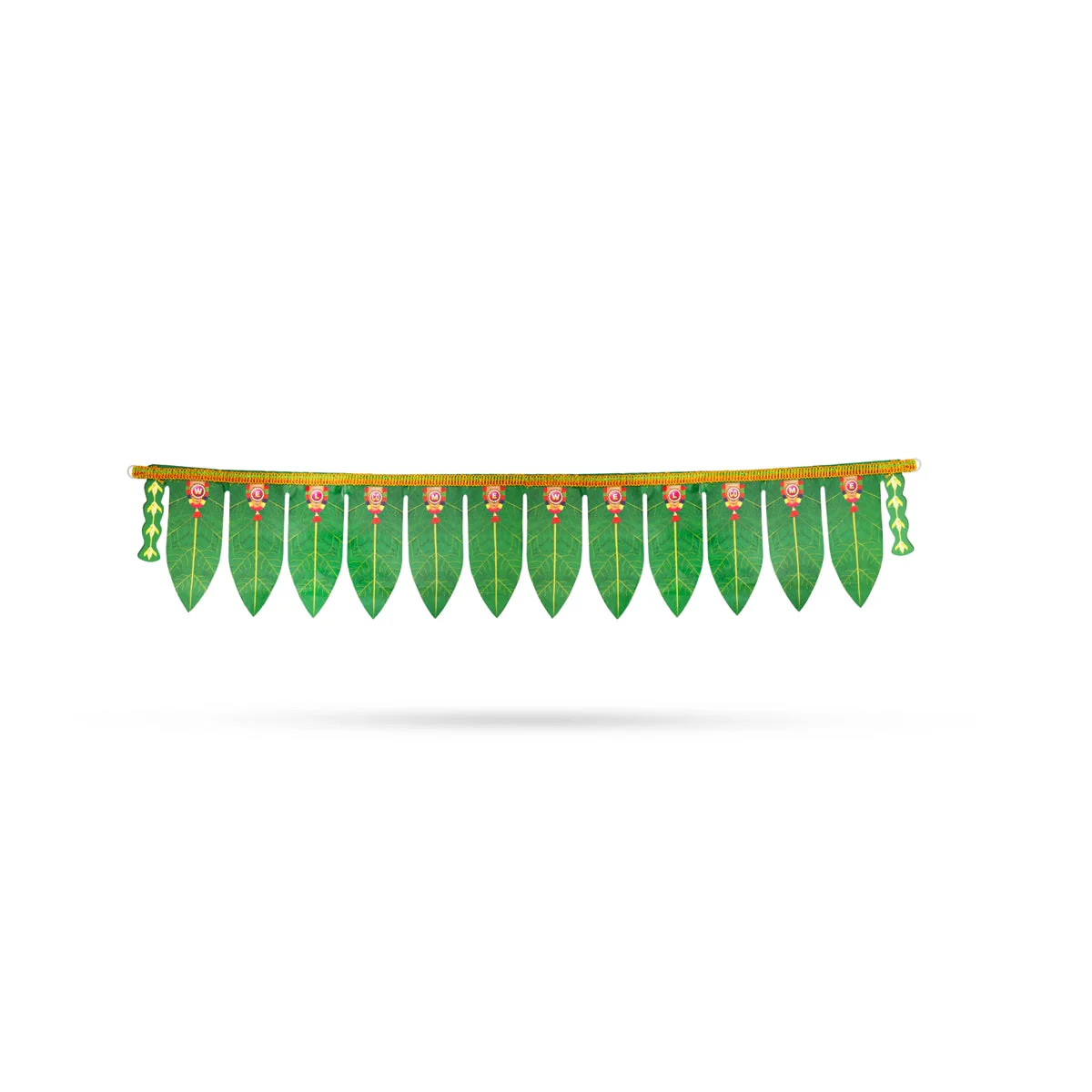Thoranam - 6.5 x 34 Inches | Plastic Bandhanwar/ Green Leaf Toran for Door Decor - Image 8