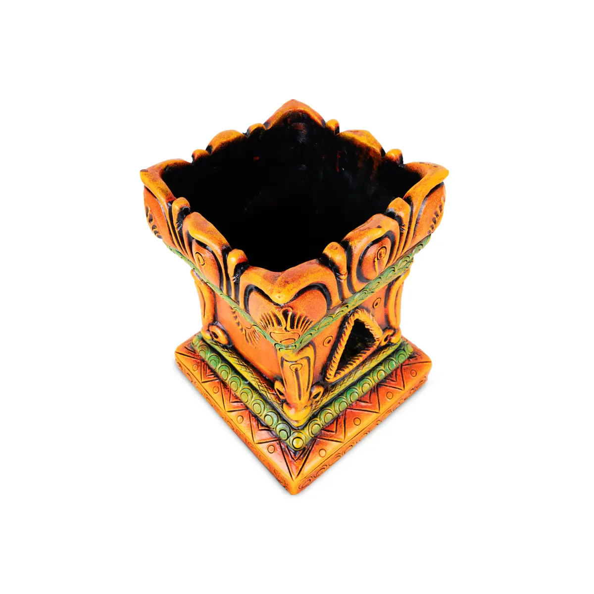 Thulasi Maadam - 6 Inches | Tulasi Vrindavan/ Terracotta Clay Tulasi Maadam for Home - Image 2