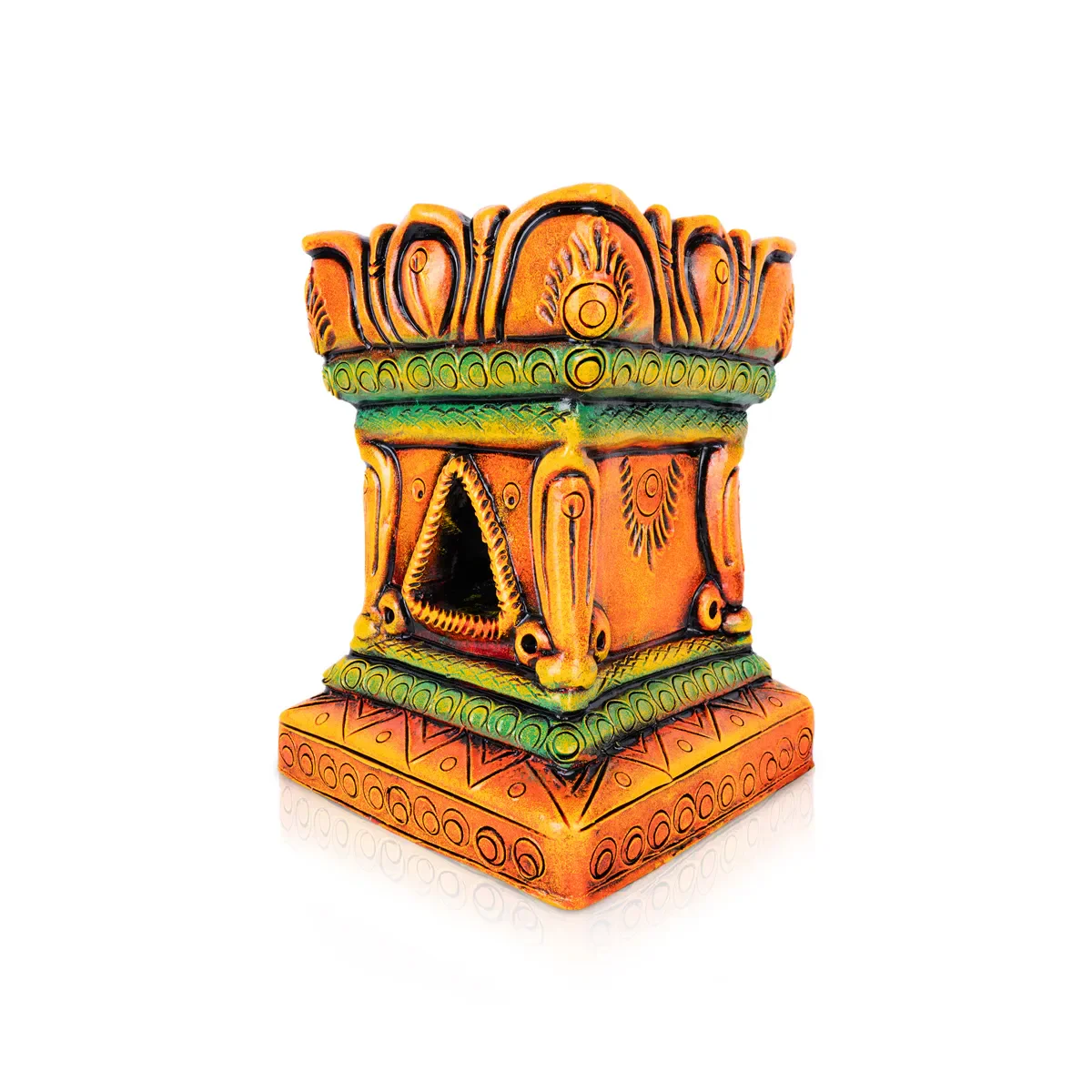 Thulasi Maadam - 6 Inches | Tulasi Vrindavan/ Terracotta Clay Tulasi Maadam for Home - Image 3
