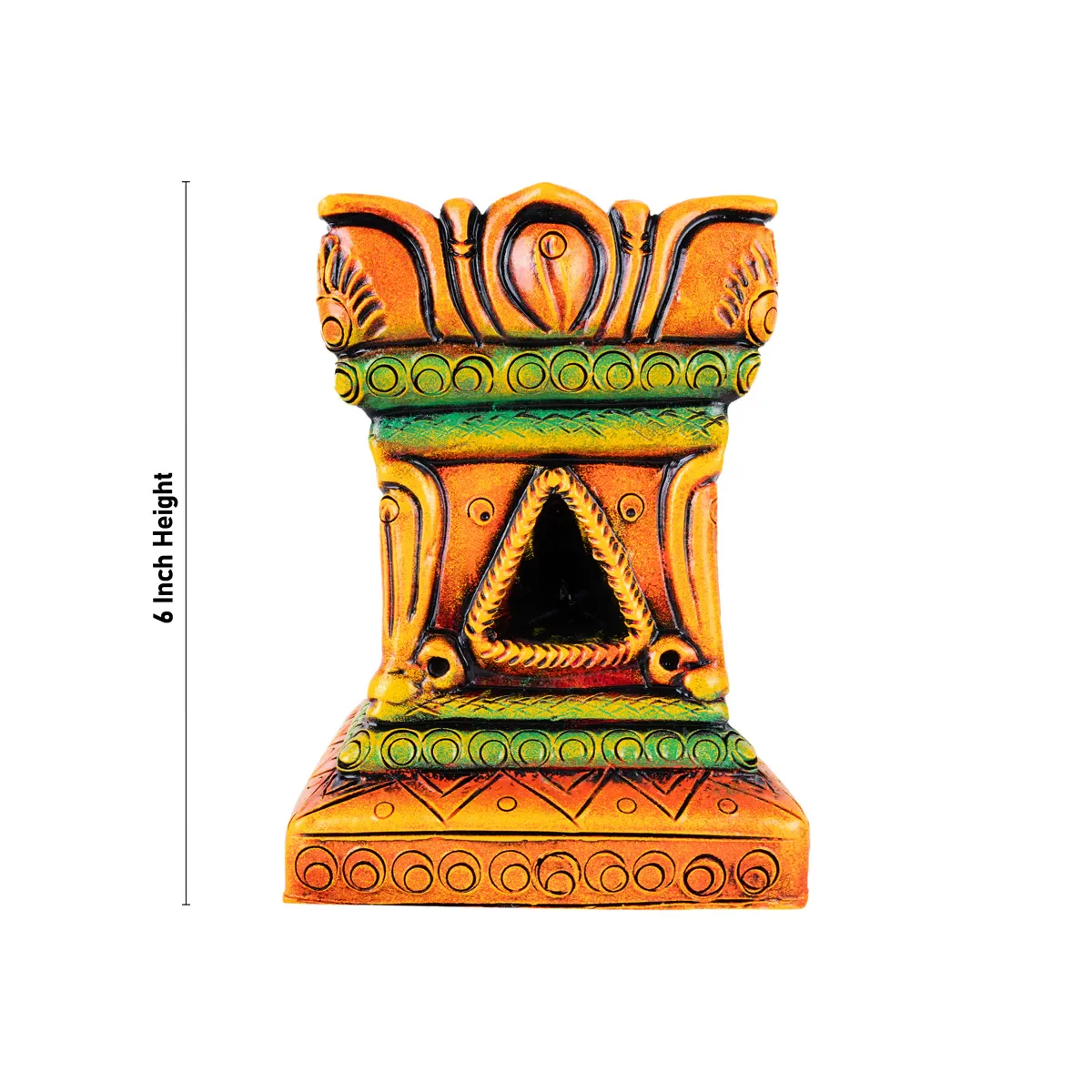 Thulasi Maadam - 6 Inches | Tulasi Vrindavan/ Terracotta Clay Tulasi Maadam for Home - Image 4
