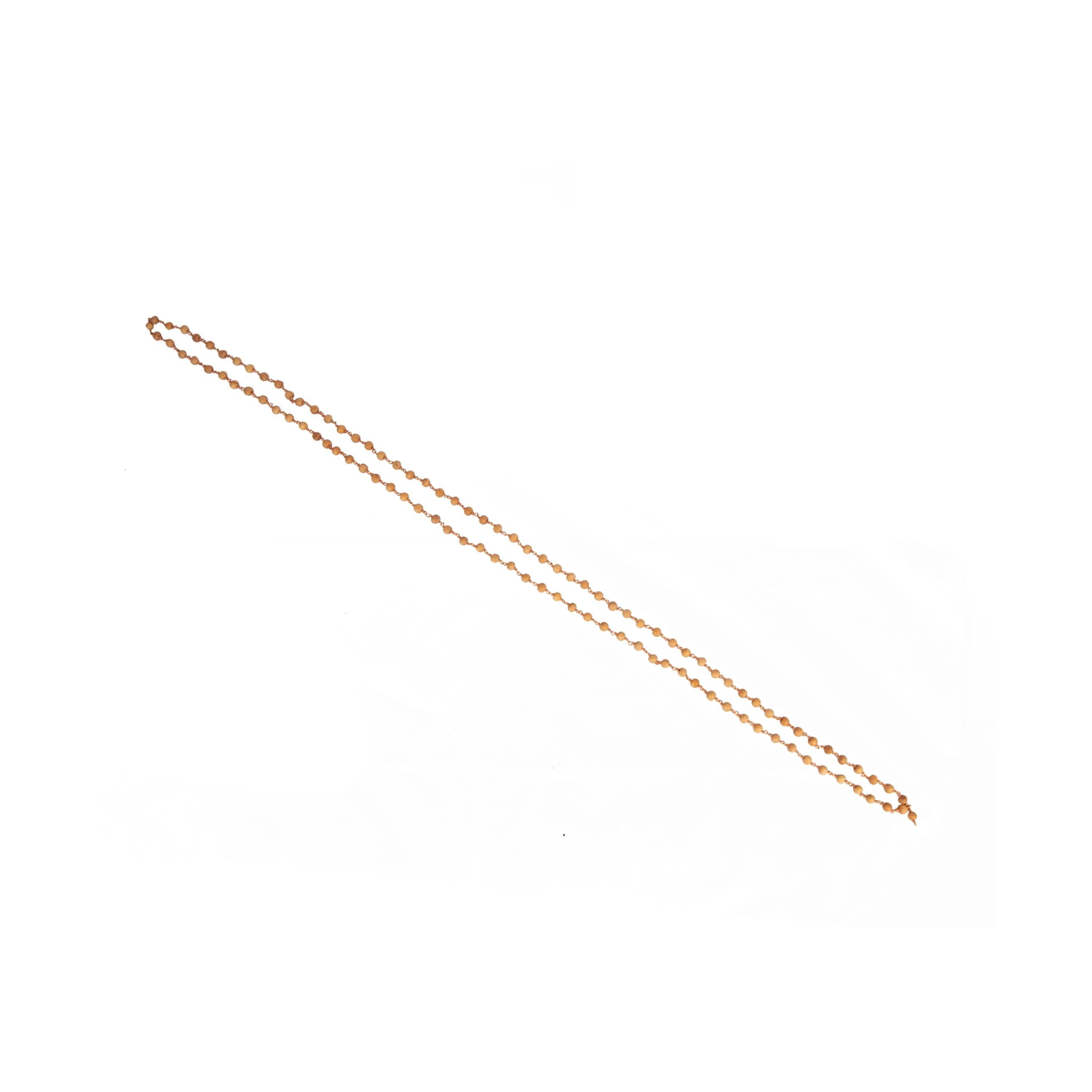 Thulsi Mala with Copper Knot - 30 Inches | 108 Beads/ 8 mm/ Tulsi Japa Mala/ Thulasi Mala for Men & Women - Image 4
