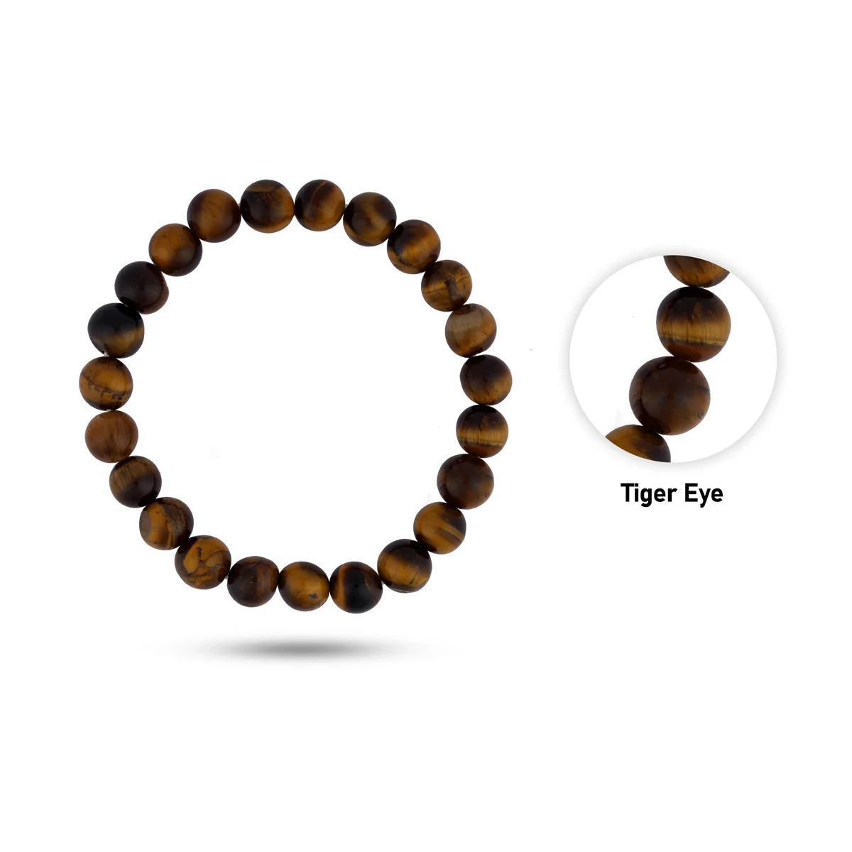 Tiger Eye Bracelet - 2.5 Inches | Gemstone Bracelet/ Crystal Jewellery for Men & Women - Image 2