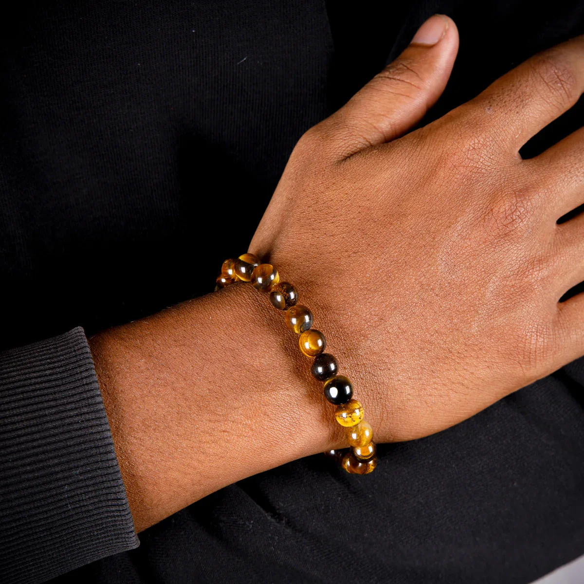 Tiger Eye Bracelet - 2.5 Inches | Gemstone Bracelet/ Crystal Jewellery for Men & Women - Image 5
