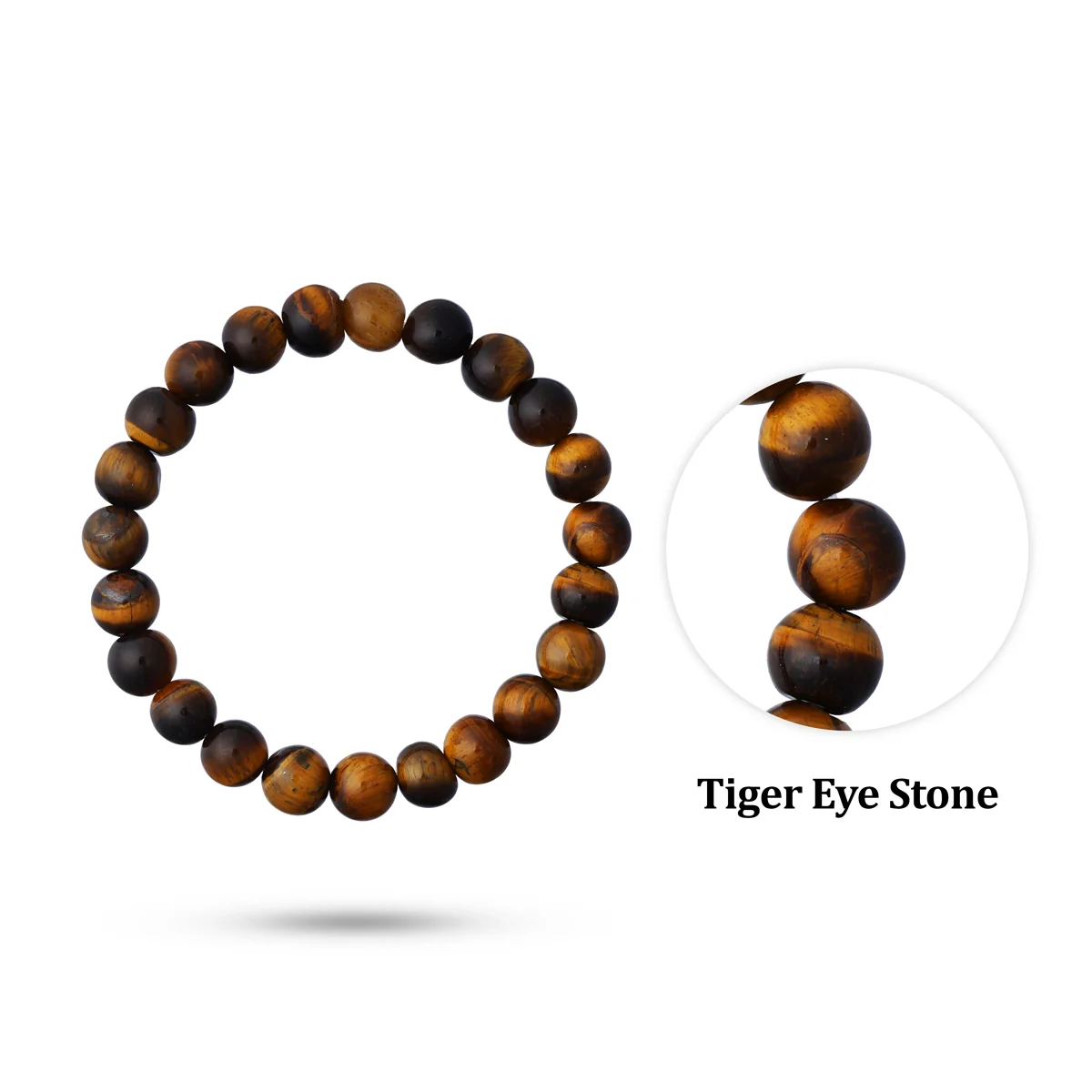 Tiger Eye Bracelet - 2.5 Inches | Gemstone Bracelet/ Crystal Jewellery for Men & Women - Image 3