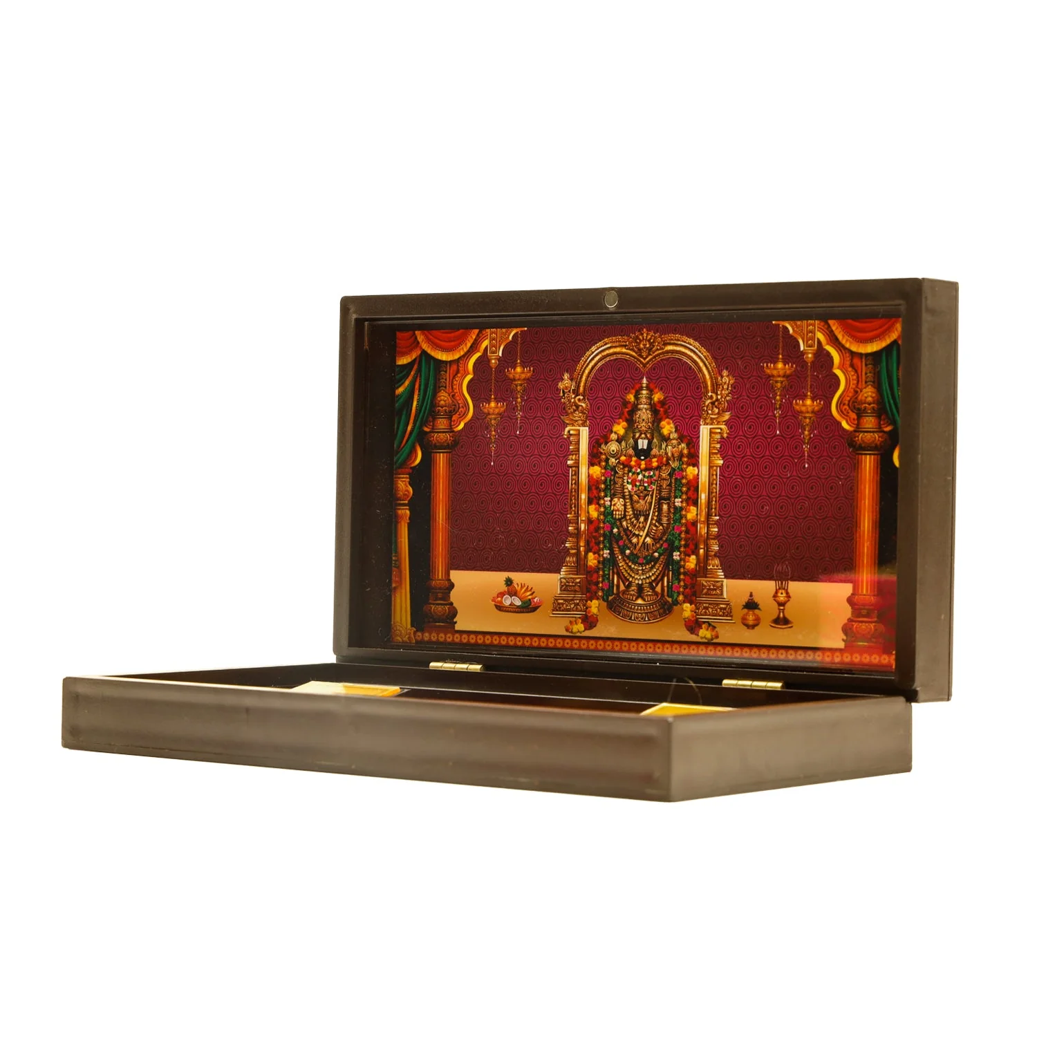 Tirupati Balaji Murti Design Pooja Box - 1.75 X 8.5 X 5 Inches | Charan Paduka Box/ Puja Box For Pooja And Gifting - Image 5