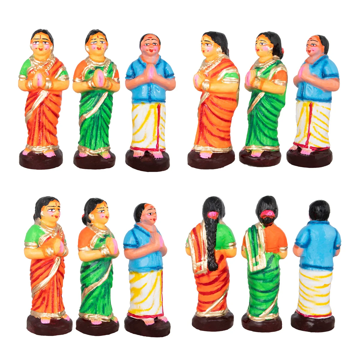 Tirupati Netra Darisanam Clay Golu Bommai Set - 10 x 7 Inches | Giri Golu Doll/Navaratri Golu Bomma/Gombe/Bommai - Image 3