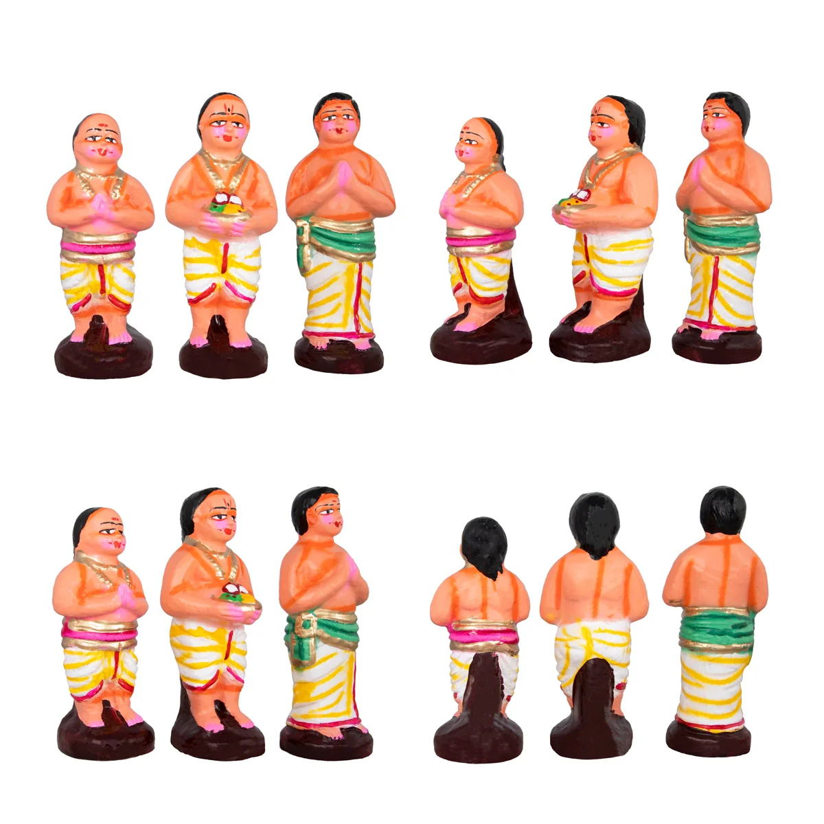 Tirupati Netra Darisanam Clay Golu Bommai Set - 10 x 7 Inches | Giri Golu Doll/Navaratri Golu Bomma/Gombe/Bommai - Image 4