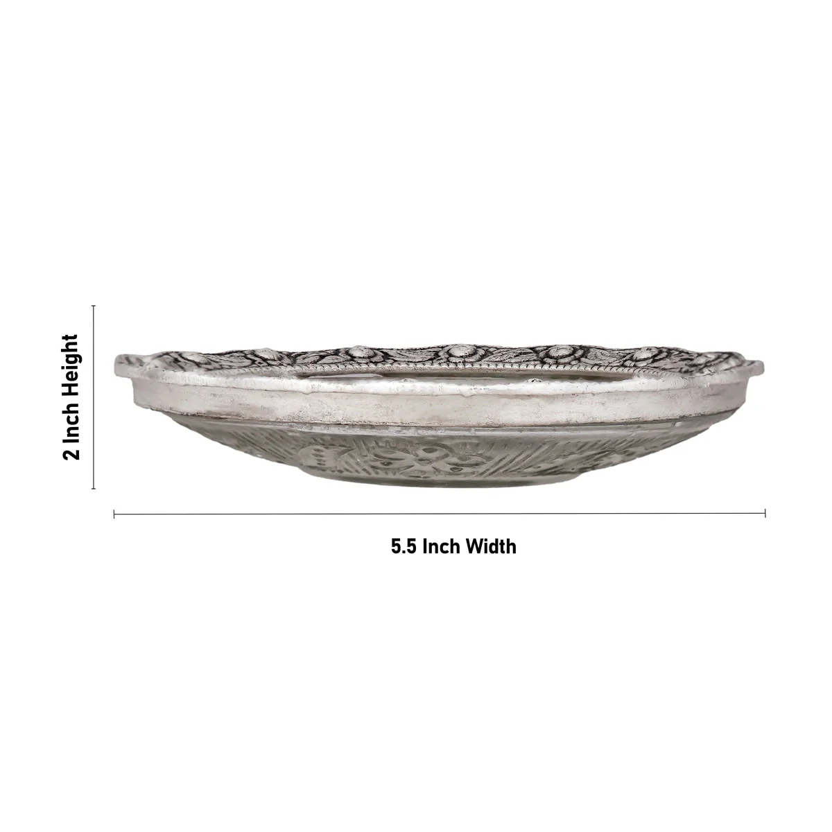 Tirupati Paadam Bowl Glass Plate - AL - 2 x 5.5 Inch - 300 Gms - Image 4