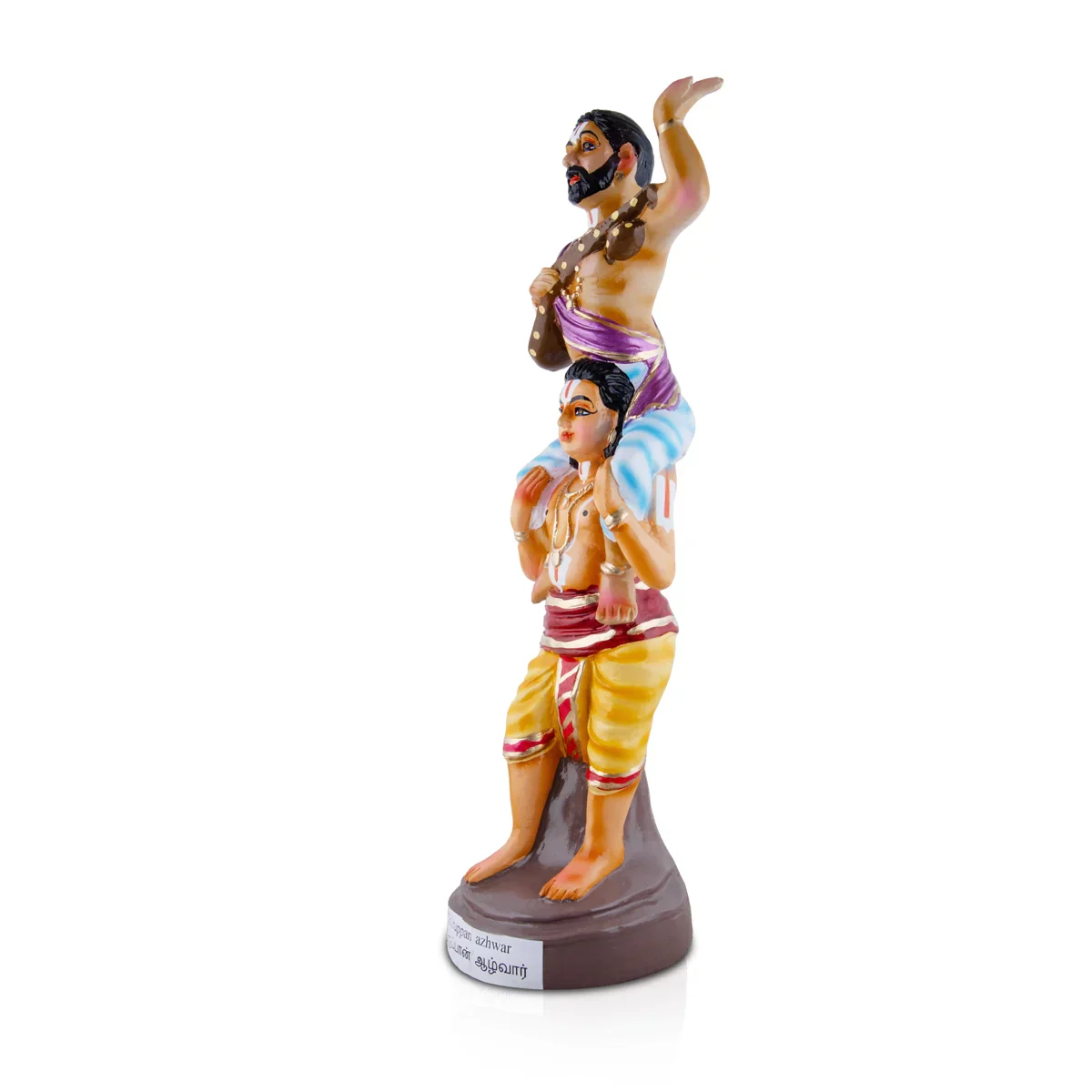 Tiruppan Azhwar Paper Mache Golu Bommai - 22 x 6 Inches | Giri Golu Doll/ Navaratri Golu Bomma/Gombe/Bommai - Image 3