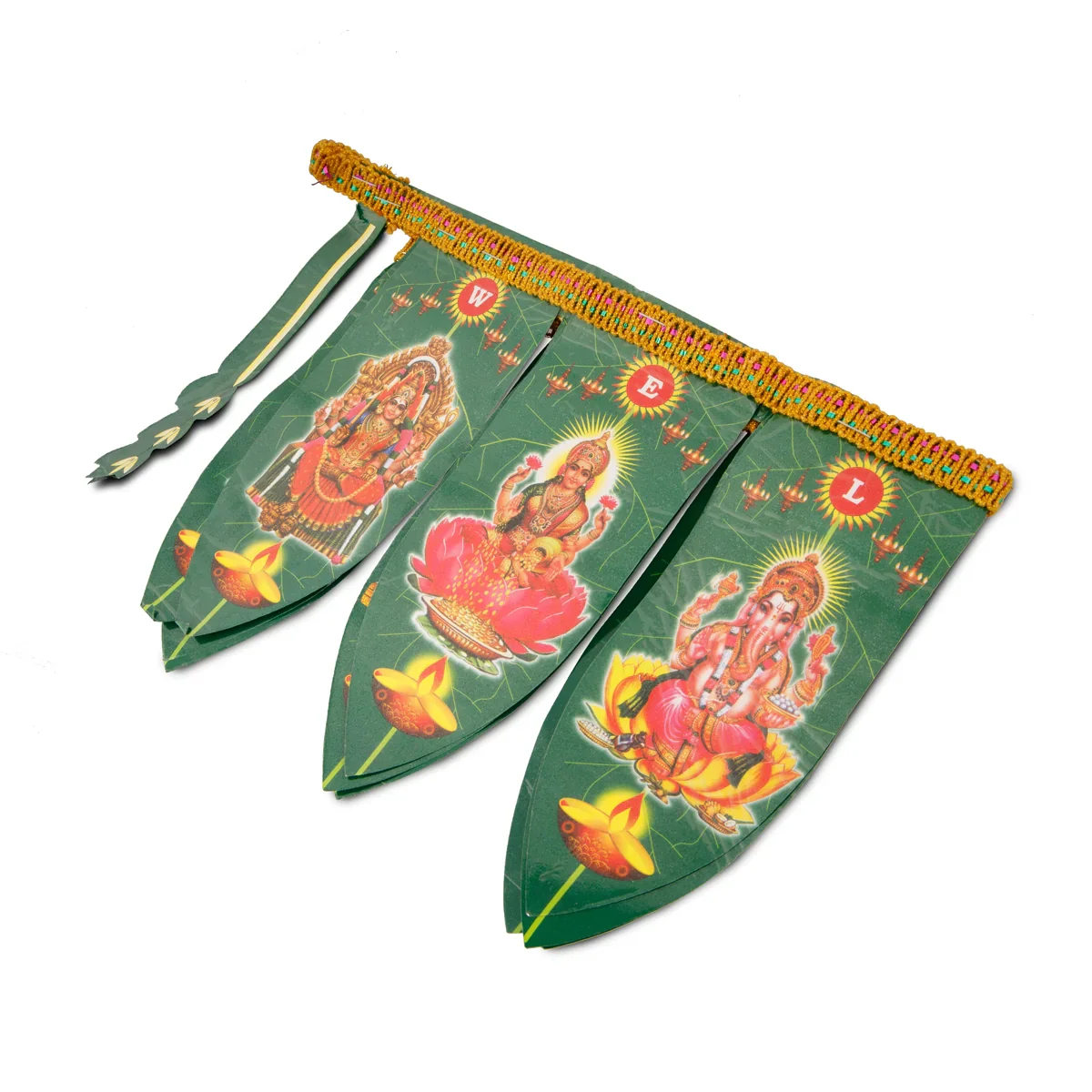 Toran - 35 Inches | Green Mango Lace Bandanwar/ Artificial Thoran for Door Decor - Image 3