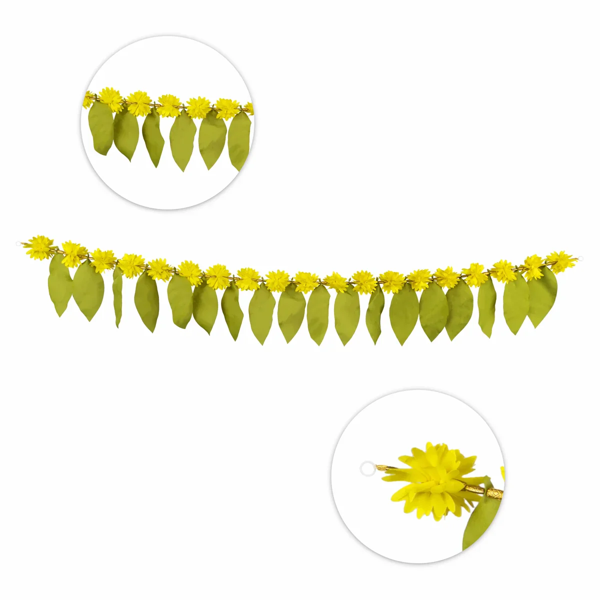 Toran - 36 Inches | Door Hanger/ Leaf Design Bandanwar/ Thoranam for Home Decor - Image 3