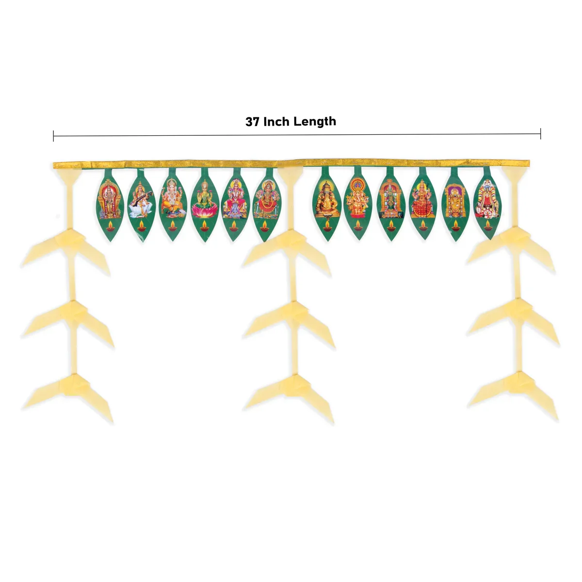Toran - 37 Inches | Thennai Thoranam/ Bandanwar/ Artificial Thoran for Door Decor - Image 4