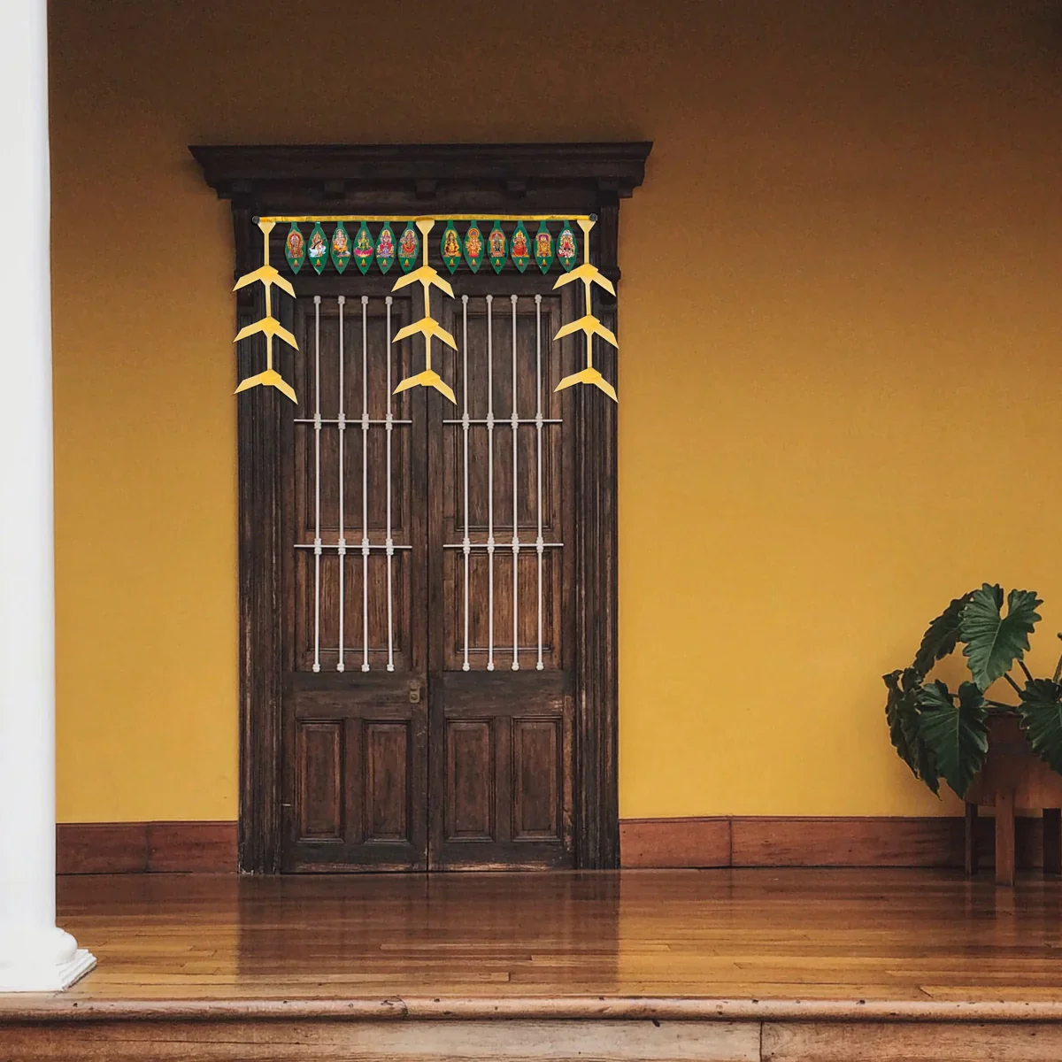 Toran - 37 Inches | Thennai Thoranam/ Bandanwar/ Artificial Thoran for Door Decor - Image 5