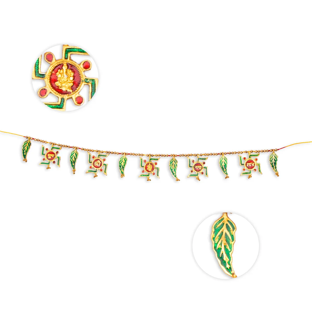 Toran - 35 Inches | Gold Antique Thoranam/ Bandanwar for Home Decor - Image 3