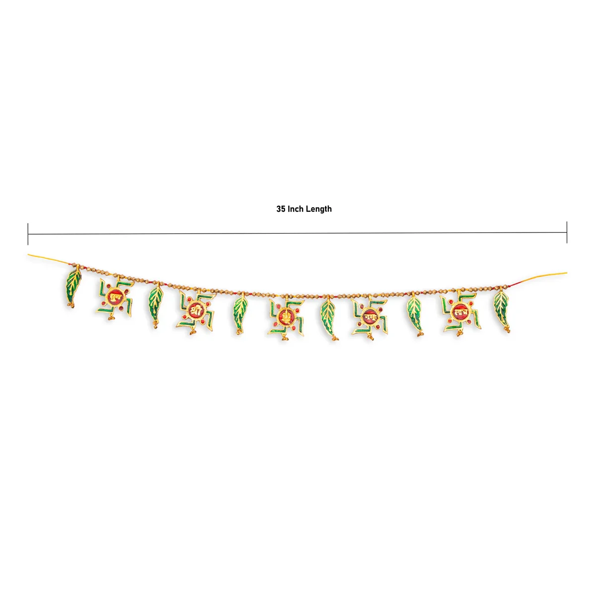 Toran - 35 Inches | Gold Antique Thoranam/ Bandanwar for Home Decor - Image 4