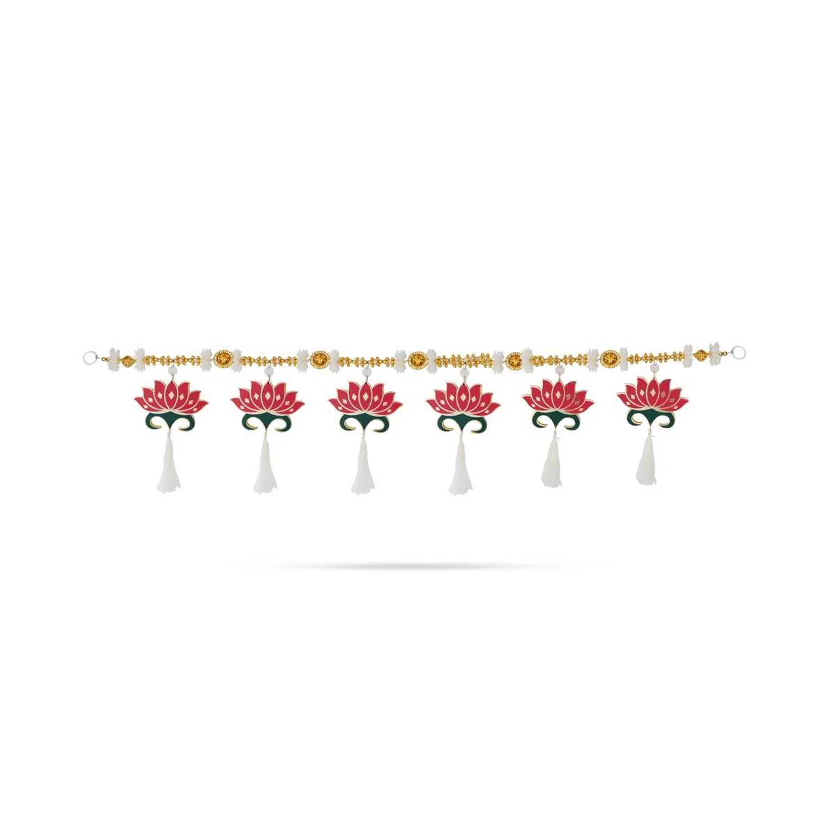 Toran - 39 Inches | Decorative Lotus Thoranam/ Hanging Bandanwar For Home Entrance & Pooja Decor