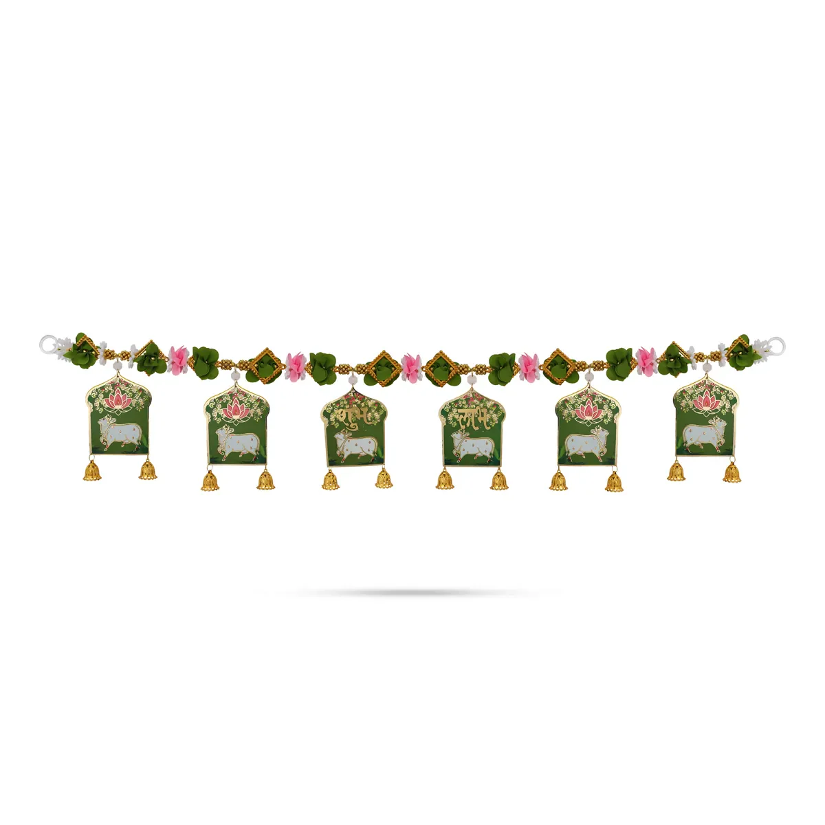 Toran - 43.5 Inches | Cow Design Thoranam/ Decorative Bandanwar For Home Entrance & Festive Decor