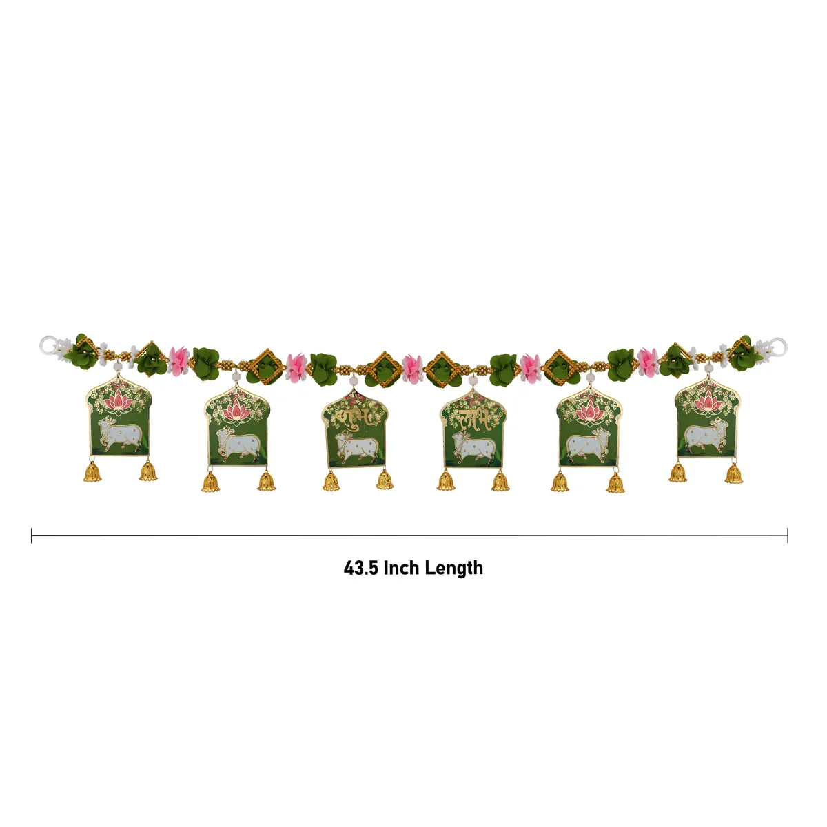 Toran - 43.5 Inches | Cow Design Thoranam/ Decorative Bandanwar For Home Entrance & Festive Decor - Image 3