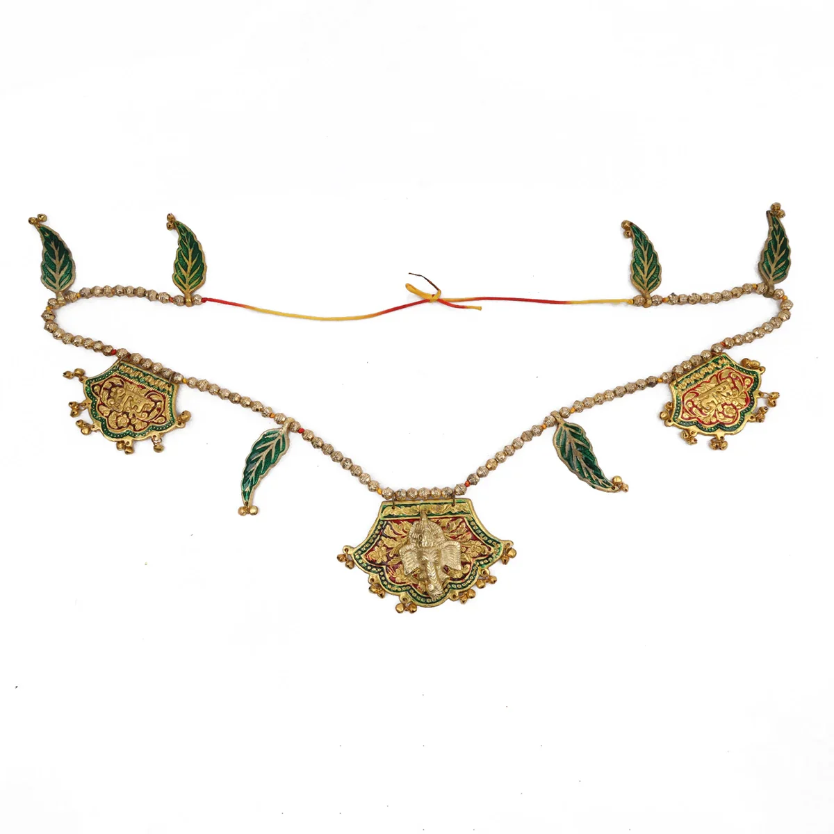 Toran - 43 Inches | Aluminium Bandanwar/ Gold Polish Thoranam for Home Decor - Image 2