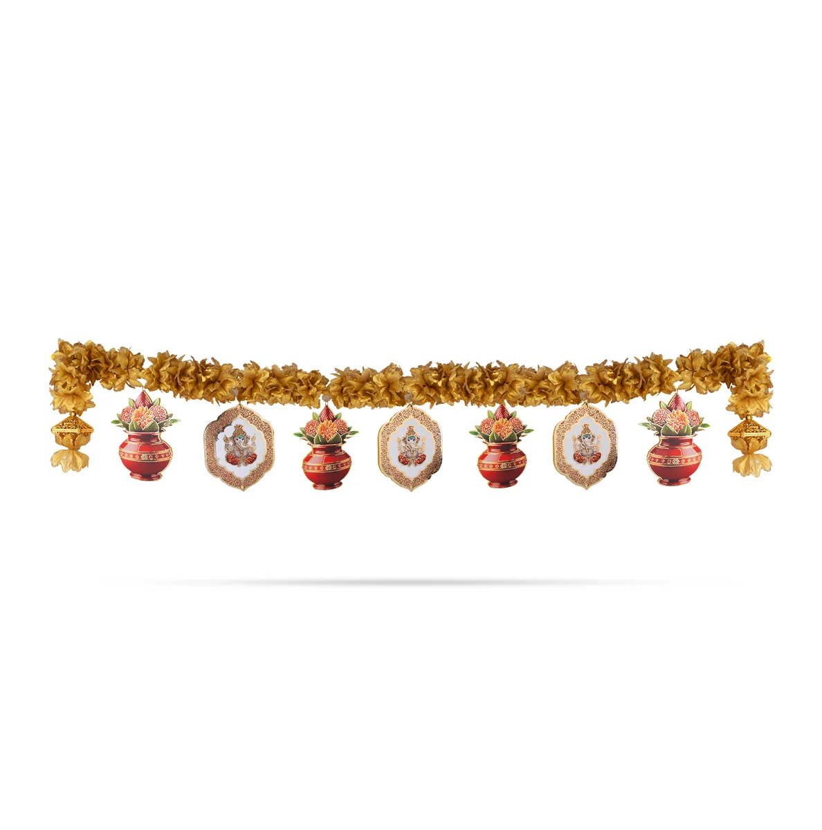 Toran - 46 Inches | Ganesh & Kalash Design Thoranam/ Decorative Bandanwar For Home Entrance Decor
