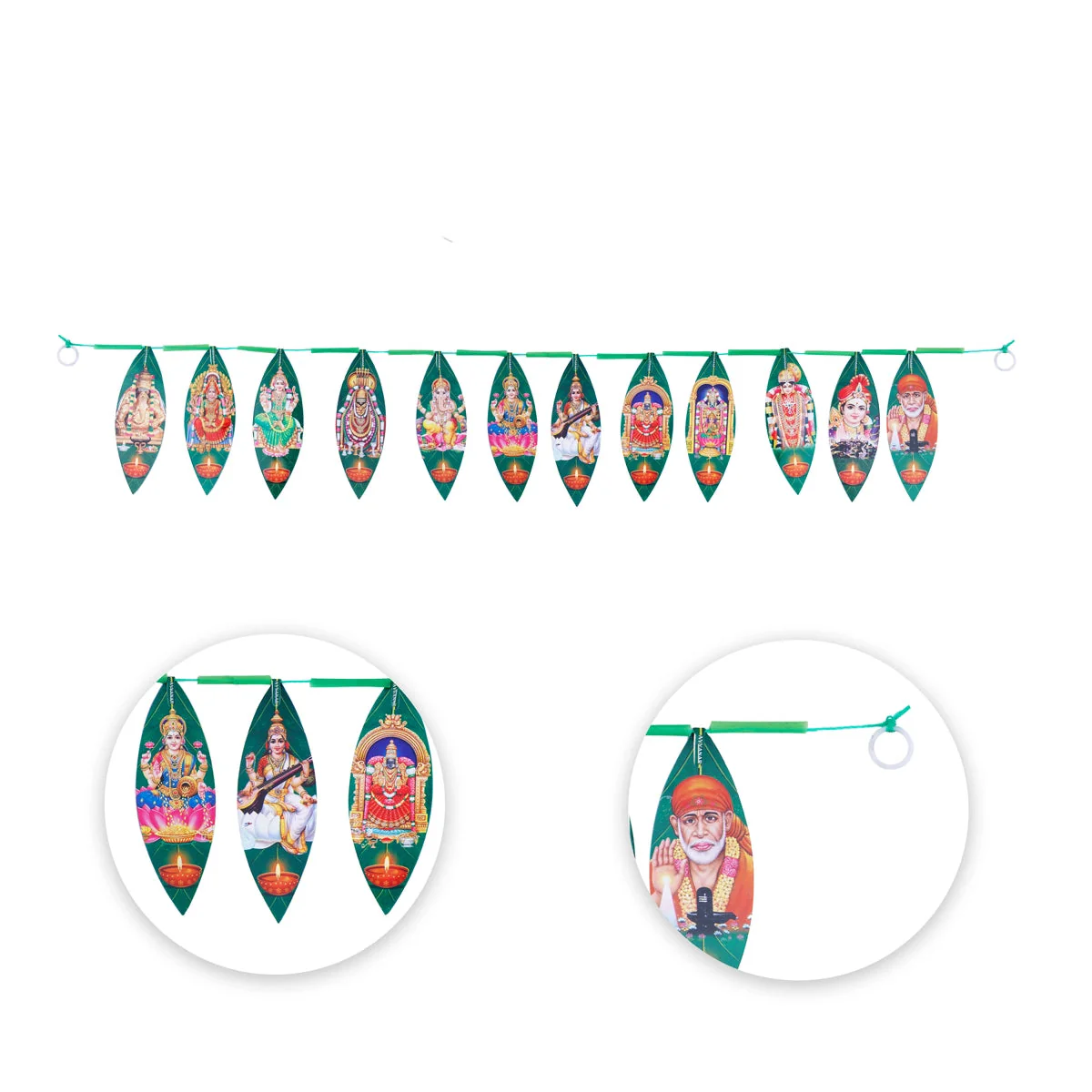 Toran - 5.5 x 40 Inches | Bandhanwar/ Plastic Thoranam for Door Decor - Image 2