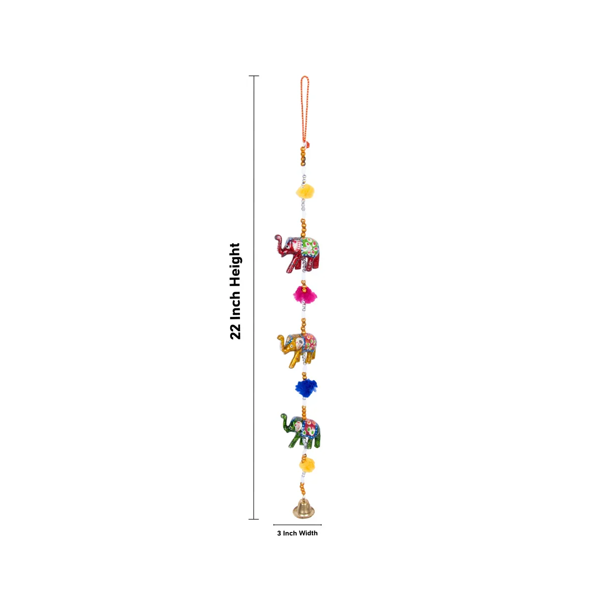 Toran Set - 22 x 3 Inches | 3 In 1 Side Thoranam/ Door Hanging for Home Decor - Image 10