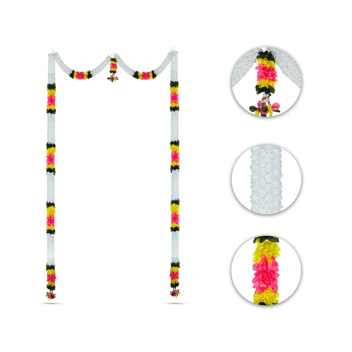 Toran Set - 47 Inches | Door Hanger/ Plastic Bandanwar/ Thoranam for Home Decor - Image 2
