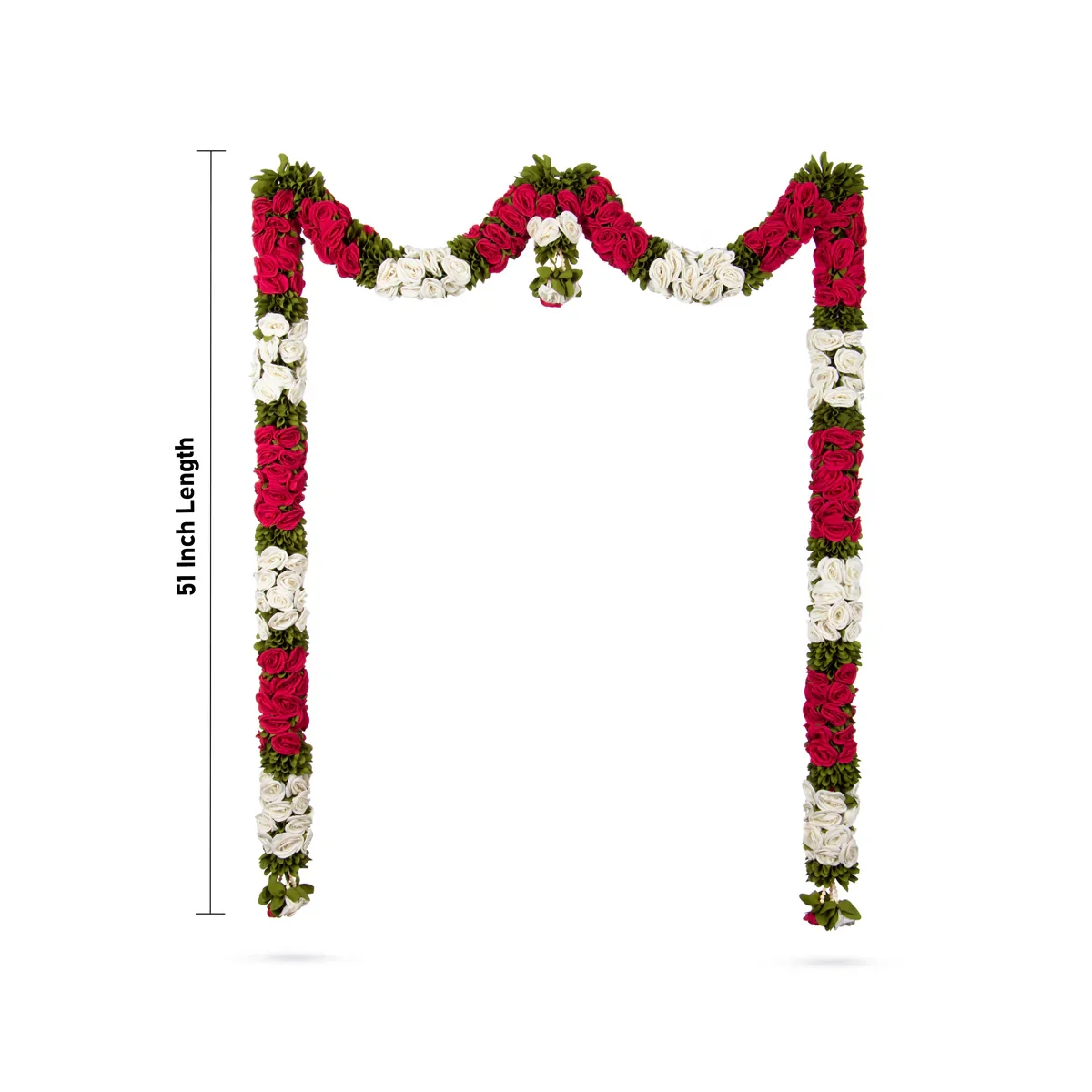 Toran Set - 51 Inches | Door Hanger/ Rose Design Bandanwar/ Thoranam for Home Decor - Image 3