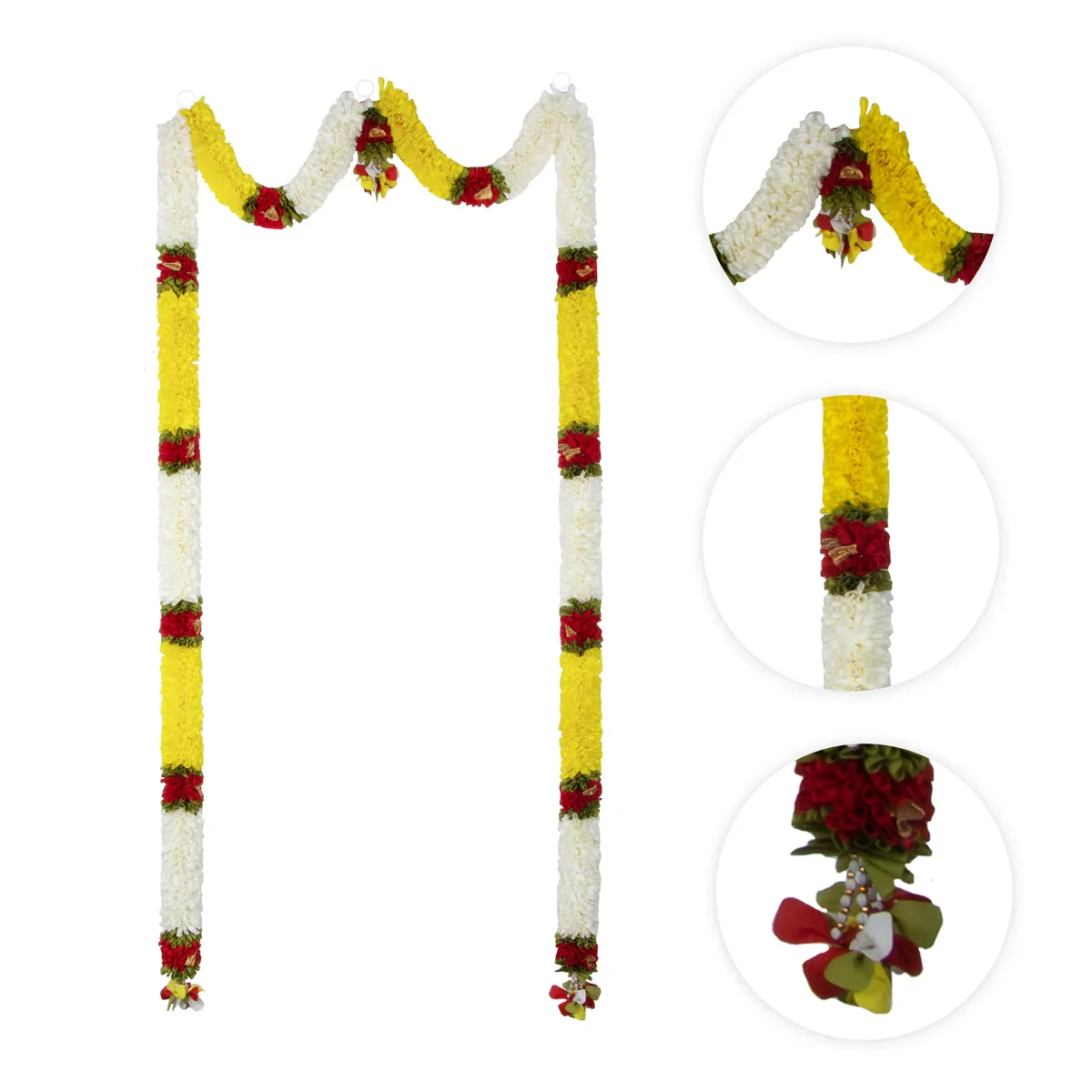 Toran Set - 70 Inches | Cone Fold Design Thoranam/ Door Hanging for Home Decor - Image 4