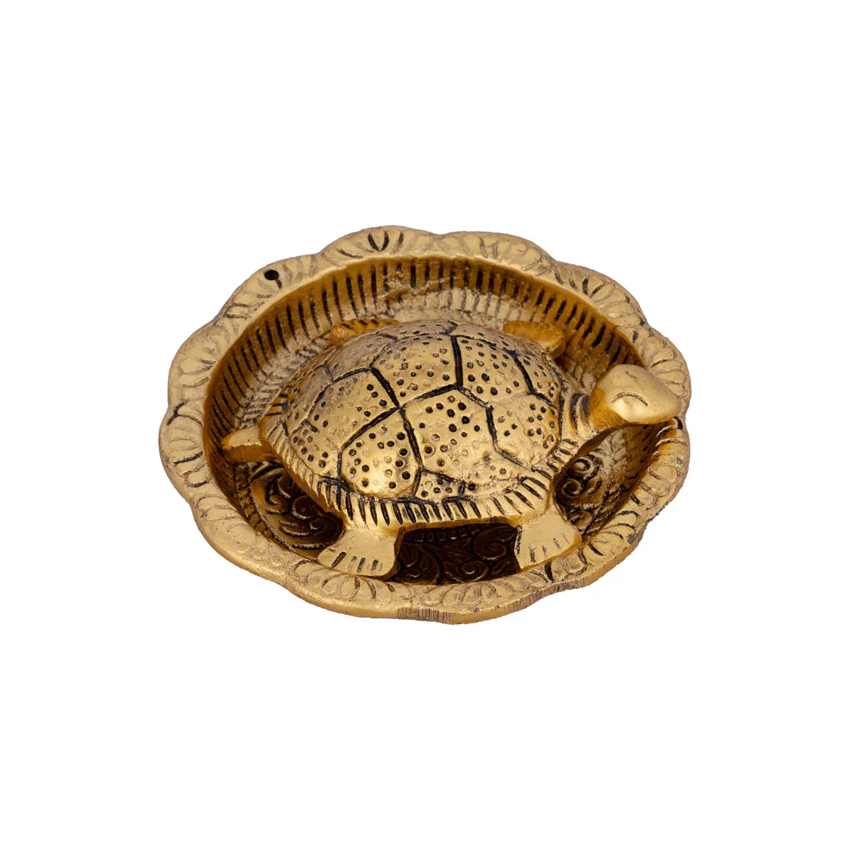 Tortoise Plate - 1.5 x 4 Inches | Aluminium Tortoise Tray for Home/ 155 Gms Approx - Image 4