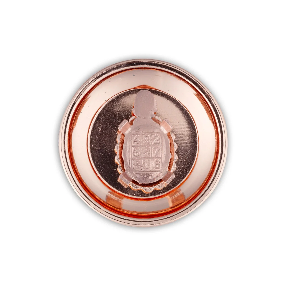 Tortoise Statue With Plate - 2.5 Inches | Copper Polish Tortoise Sculpture/ Tortoise Idol for Home - Image 3