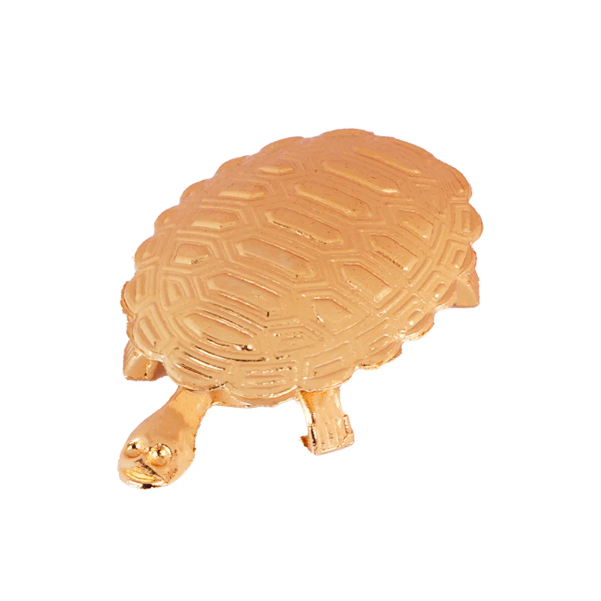 Tortoise with Plate - 0.75 x 3.5 Inches | Gold Polish Tray With Feng Shui Turtle for Home - Image 2