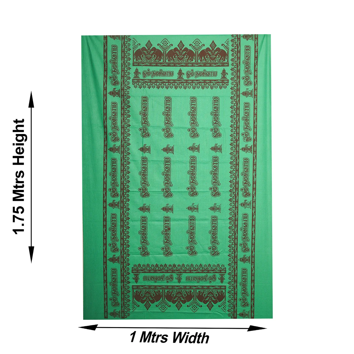Towel - 1.75 x 1 Mtrs | Om Namah Shivaya Design Angavastra/ Shawl for Men - Image 6