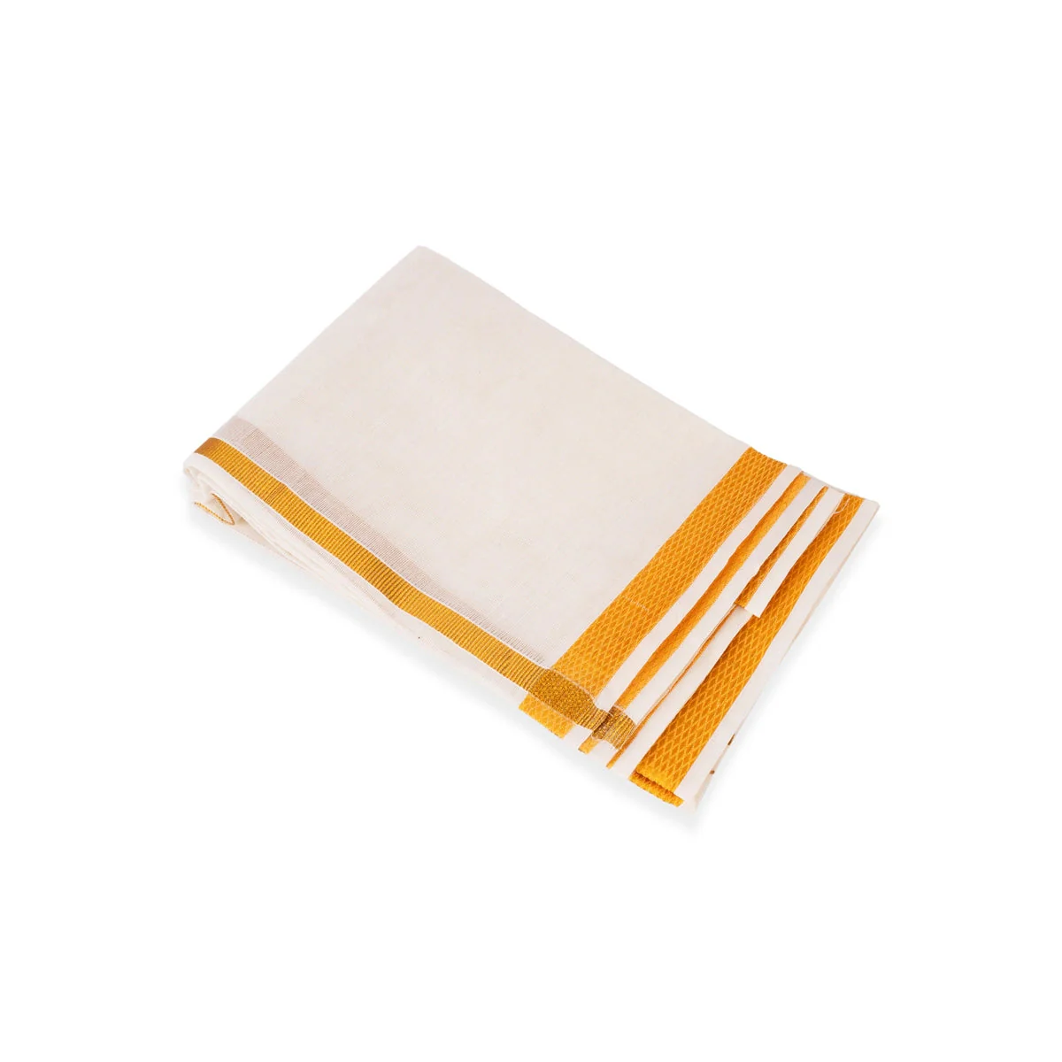 Towel - 1.8 Mtrs | Jari Border Design Angavastram/ Half White Colour Gamcha/ Kasavu Shawl/ Thundu for Men - Image 2