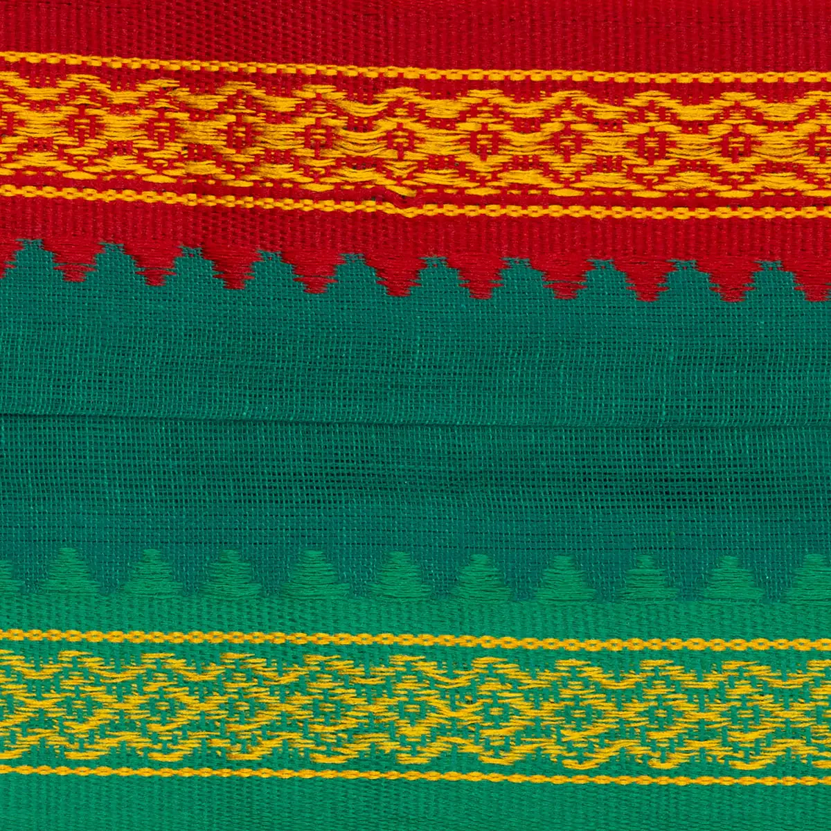 Towel - 4 Yards | Mayilkan Border Angavastram/ Thundu/ Green Colour Kasavu Shawl for Men - Image 2