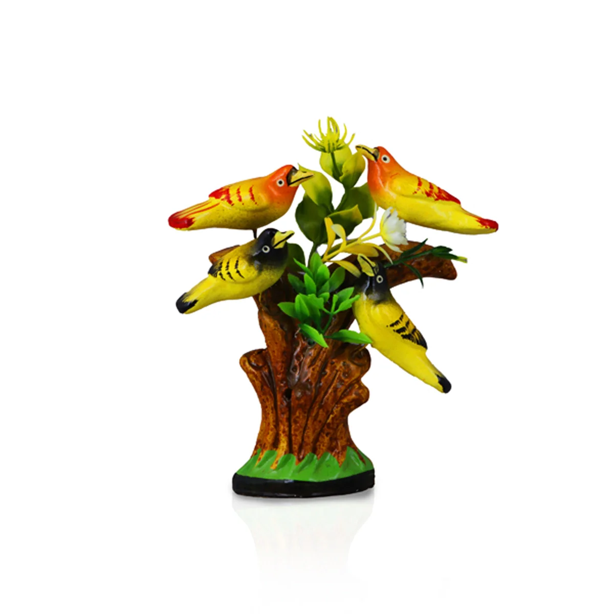 Tree With 4 Birds Clay Golu Bommai - 6 x 6 Inches | Giri Golu Doll/ Navaratri Golu Bomma/Gombe/BommaiTree With 4 Birds Clay Golu Bommai - 6 x 6 Inches | Giri Golu Doll/ Navaratri Golu Bomma/Gombe/Bommai - Image 2