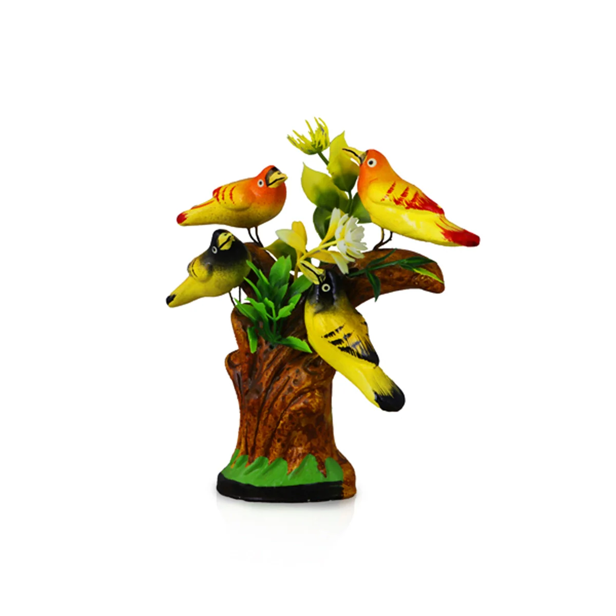 Tree With 4 Birds Clay Golu Bommai - 6 x 6 Inches | Giri Golu Doll/ Navaratri Golu Bomma/Gombe/BommaiTree With 4 Birds Clay Golu Bommai - 6 x 6 Inches | Giri Golu Doll/ Navaratri Golu Bomma/Gombe/Bommai - Image 3