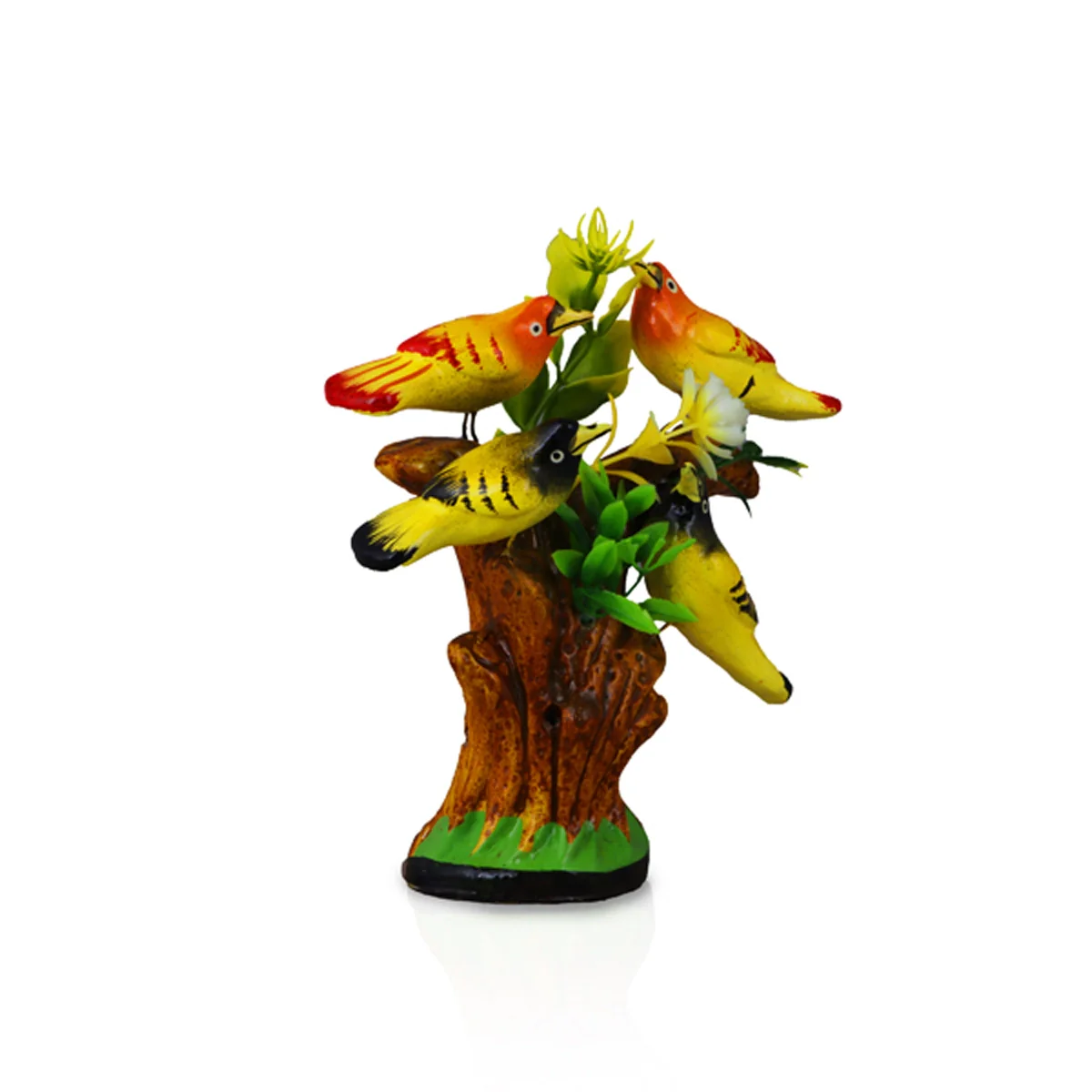 Tree With 4 Birds Clay Golu Bommai - 6 x 6 Inches | Giri Golu Doll/ Navaratri Golu Bomma/Gombe/BommaiTree With 4 Birds Clay Golu Bommai - 6 x 6 Inches | Giri Golu Doll/ Navaratri Golu Bomma/Gombe/Bommai - Image 4