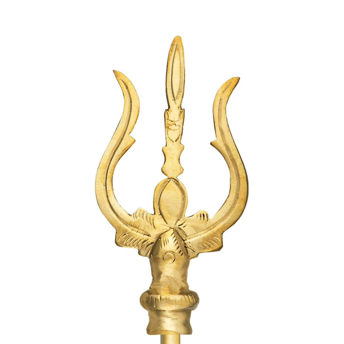 Trishul - 16.5 x 2.5 Inches | Brass Astras/ God Shiva Trishul/ Durga Maa Trishul/ Soolam for Pooja - Image 3
