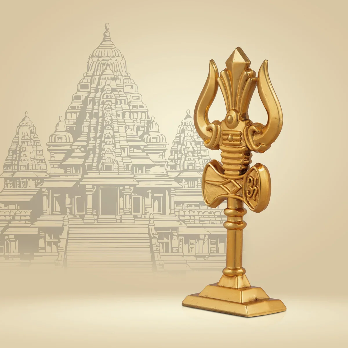 Trishul - 4 x 2 Inches | Soolam/ Astras for Deity Idol/ 85 Gms Approx - Image 6