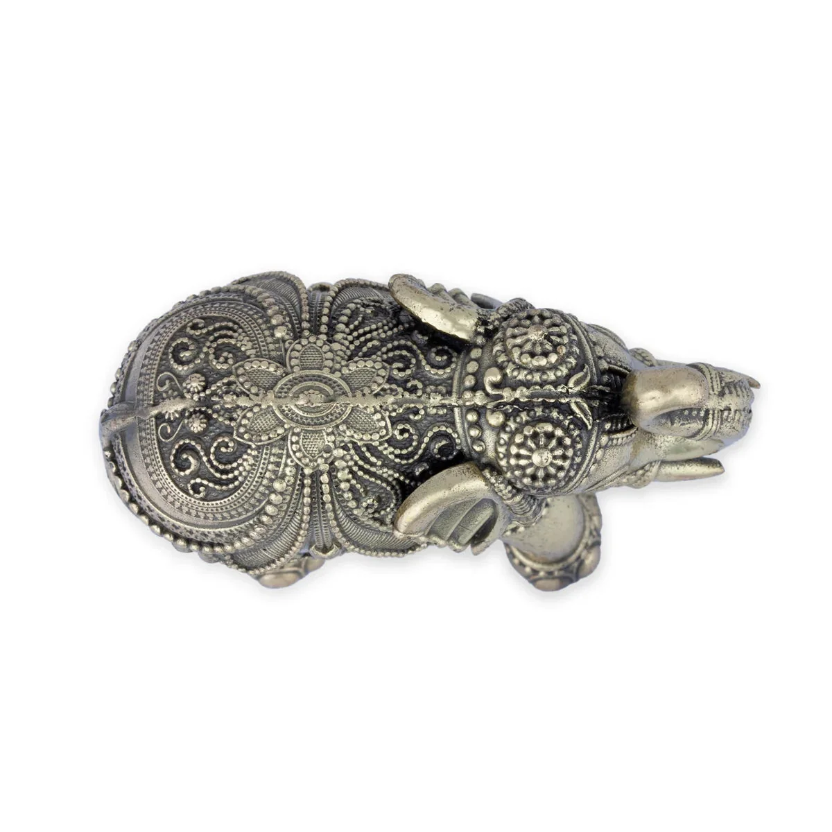Trunk Up Elephant Statue - 2 x 2.5 Inches | Brass Idol/ Elephant Figurines/ Elephant Sculpture for Home - Image 2