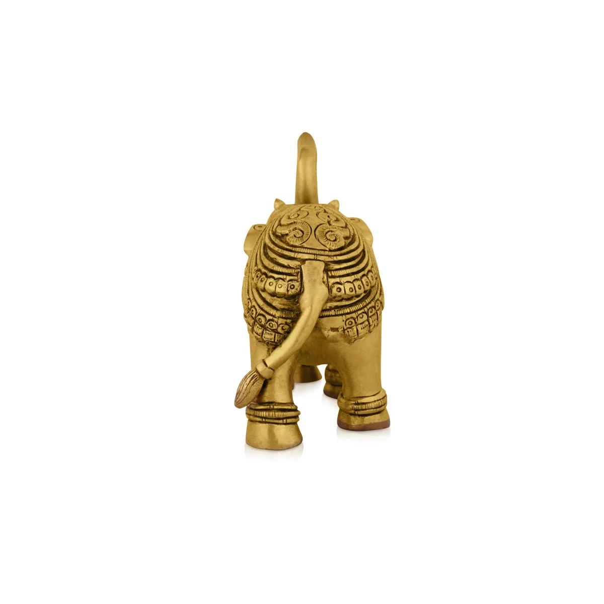 Trunk Up Elephant Statue - 4.5 x 5.5 Inches | Elephant Idol/ Antique Brass Idol for Home Decor - Image 5