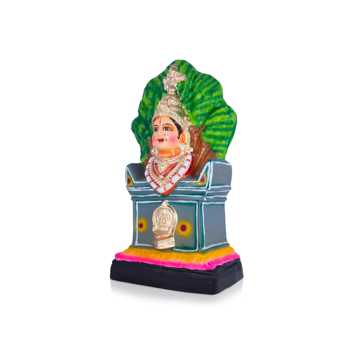 Tulasi Devi Paper Mache Golu Bommai - 18 x 7.5 Inches | Giri Golu Doll/ Navaratri Golu Bomma/Gombe/Bommai - Image 3