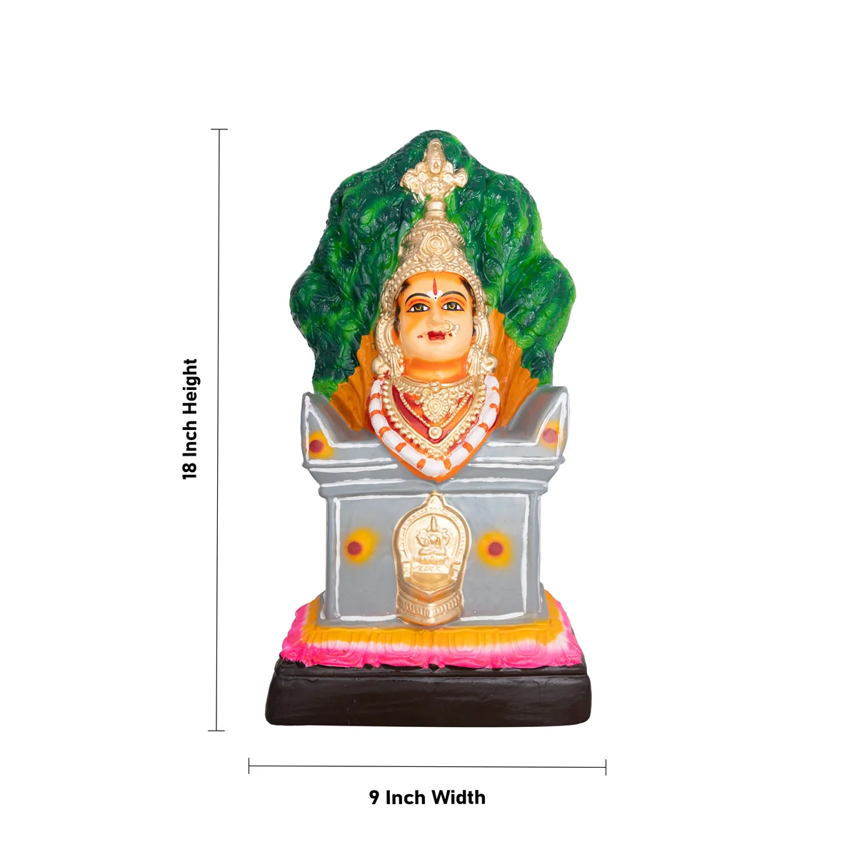 Tulasi Devi Paper Mache Golu Bommai - 18 X 9 Inches | Giri Golu Doll/ Navaratri Gombe/ Navratri Décor - Image 4