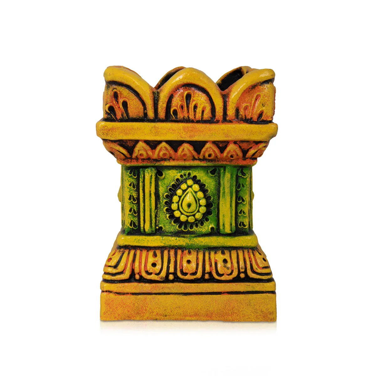 Tulasi Maadam Clay Golu Bommai - 10 x 5 Inches | Giri Golu Doll/ Navaratri Golu Bomma/Gombe/Bommai - Image 4